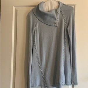 White Black Blue Sparkle Cow neck sweater